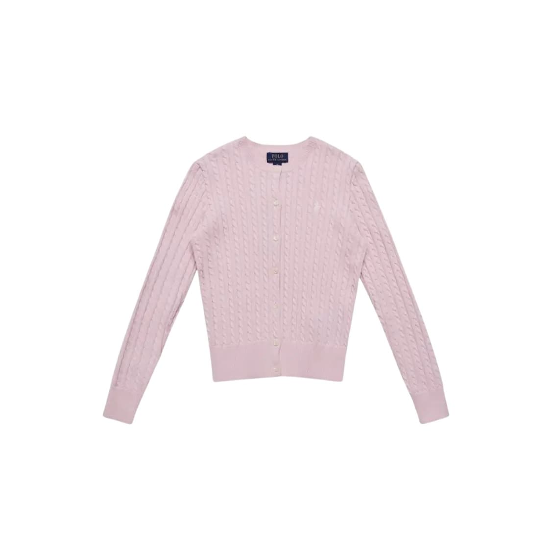 폴로 랄프 로렌 미니 케이블 코튼 가디건 핑크 (차일드) 상품이미지1