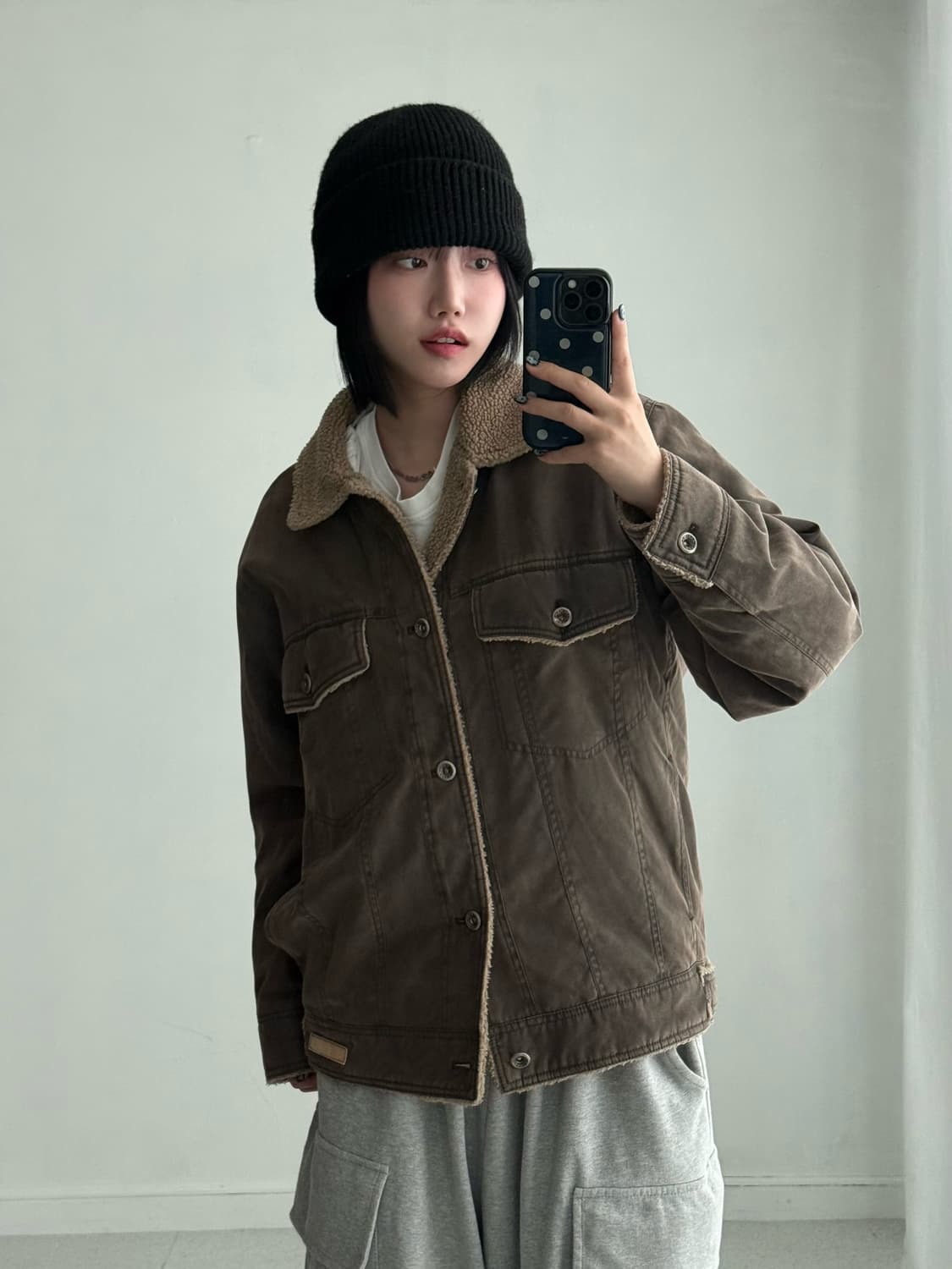 칼카니 올드스쿨 브라운 자켓 상품이미지2