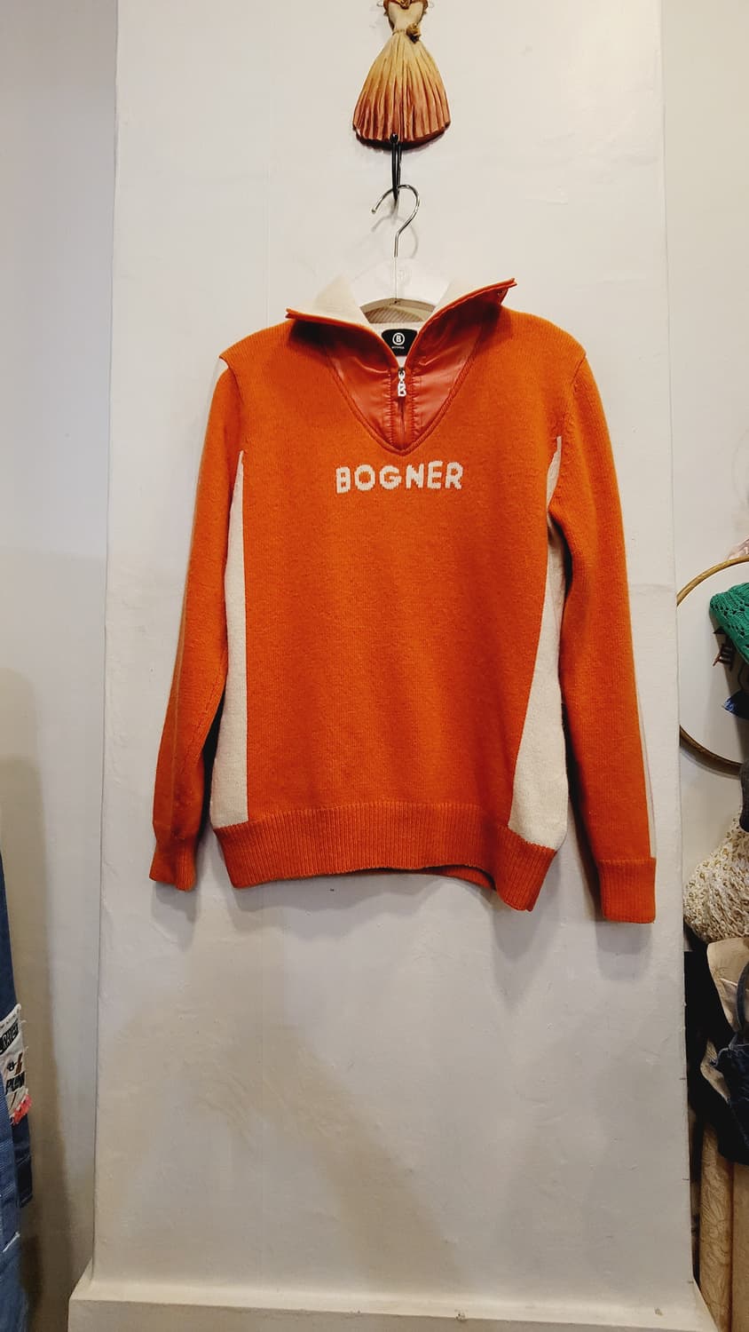 보그너 캐시미어 울 방풍니트 상품이미지1