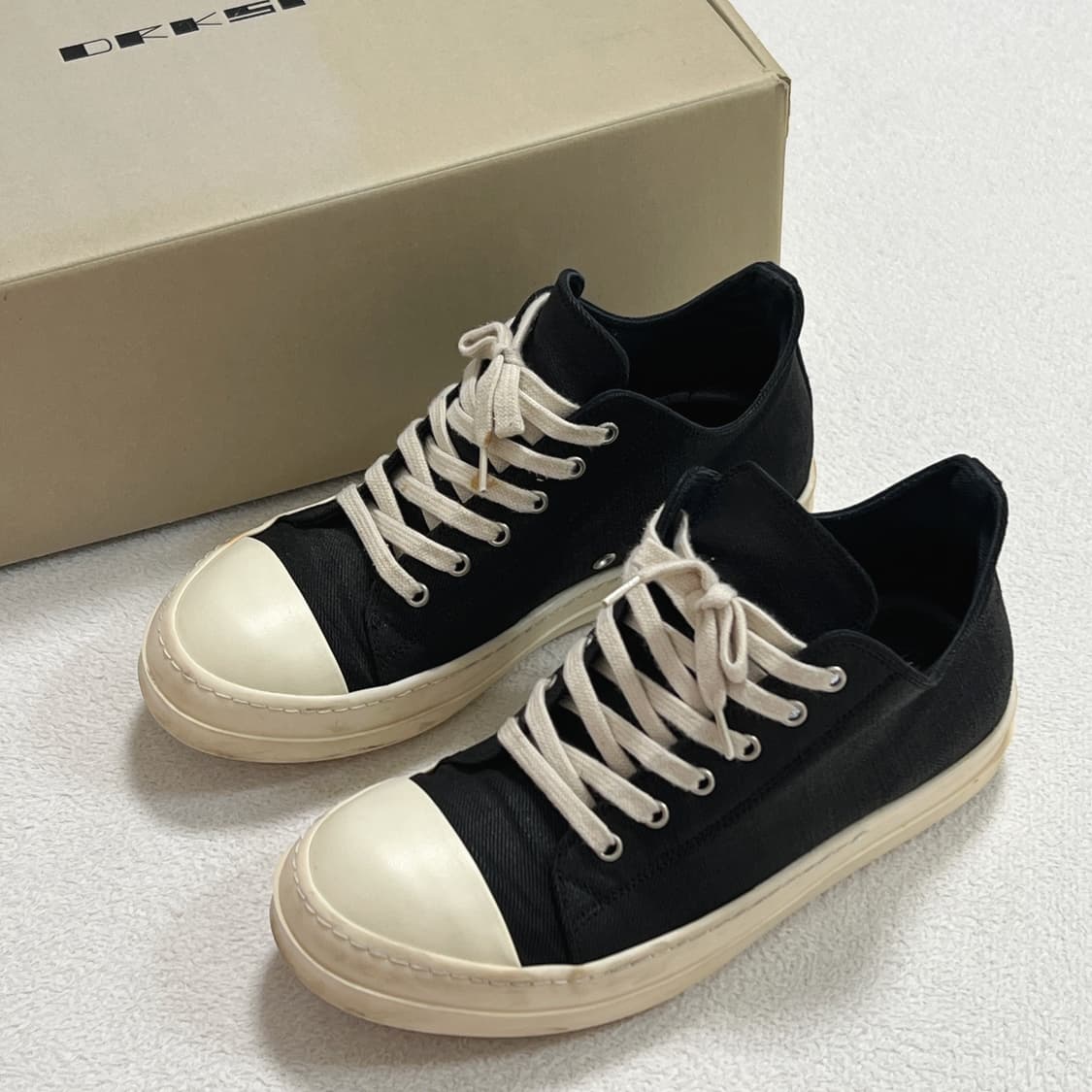 릭오웬스 16SS 다크쉐도우 컨버스 로우 왁스 코팅 상품이미지1