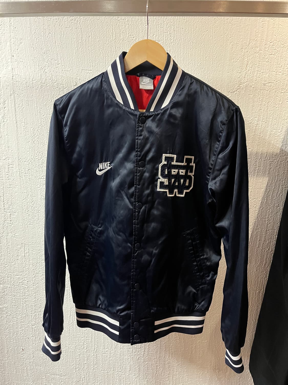 나이키 새틴 블랙 바시티 M 상품이미지2