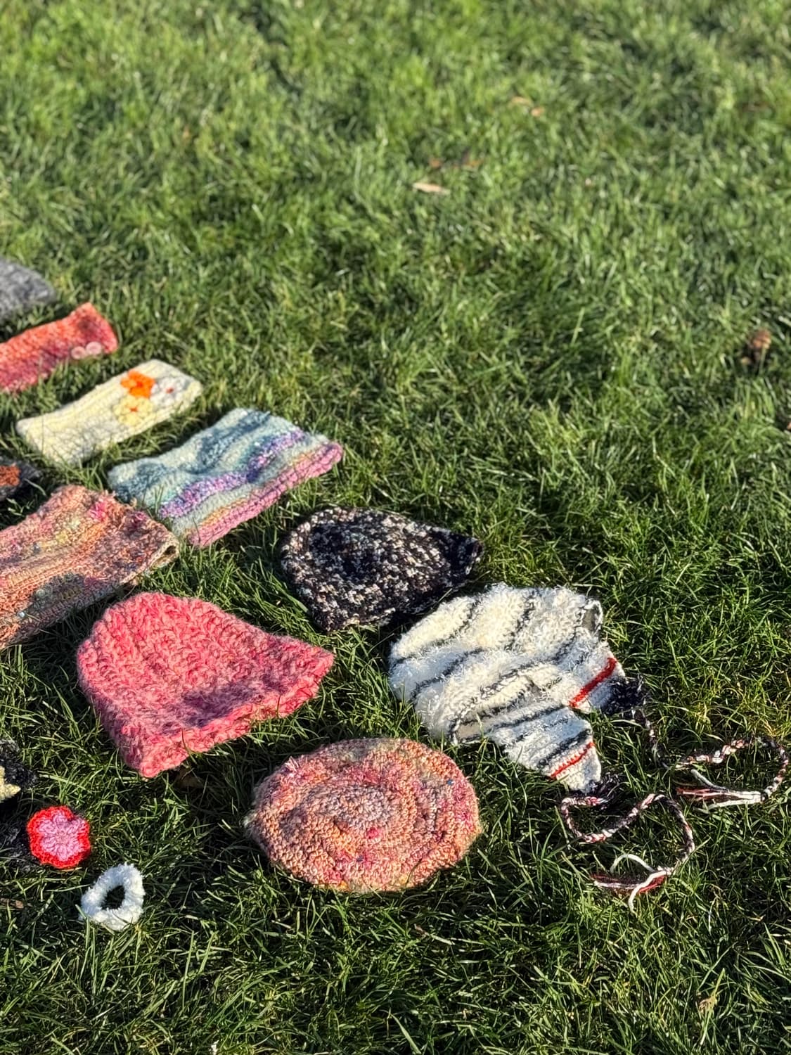 손뜨개 헤어밴드/비니/곱창 세트 상품이미지3