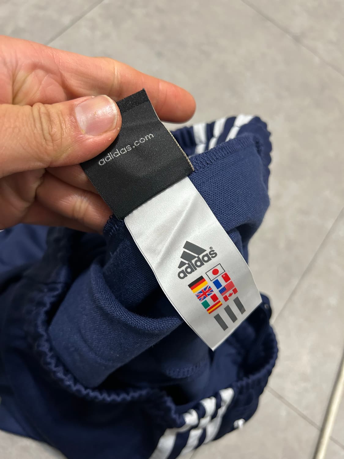 00s 아디다스 네이비컬러 여성용 나일론 스웻팬츠 상품이미지6