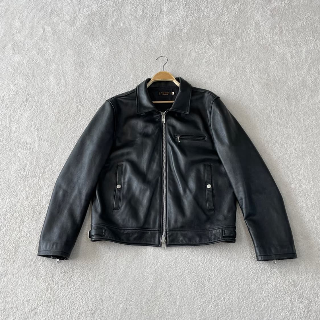 L 디아프바인 싱글 양가죽 램스킨 라이더자켓 40 상품이미지1