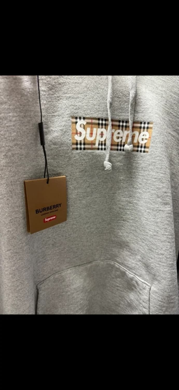 슈프림 버버리 후드 크림 구매 정품 L 사이즈 상품이미지5