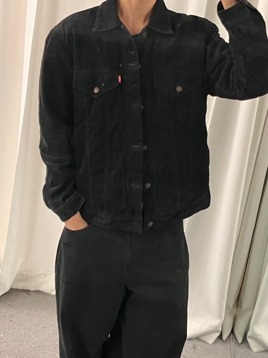 리바이스 레드탭 블랙 코듀로이 자켓 XL 상품이미지6