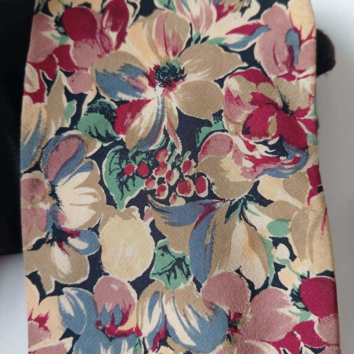 지방시 실크 브라운 플로럴 패턴 넥타이 9.6cm A등급 A19618
 상품이미지6