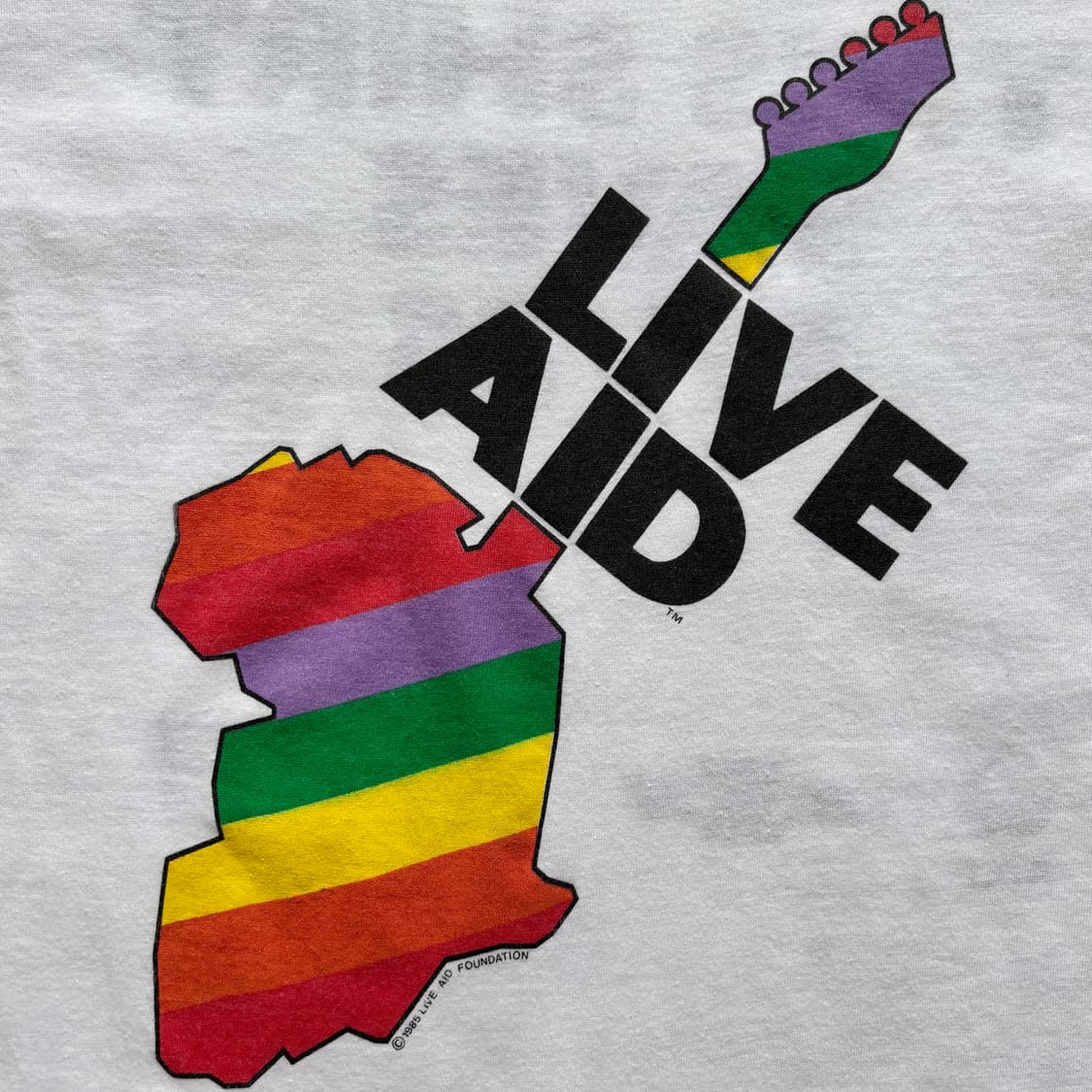 80s 빈티지 Live aid 티셔츠 XL 상품이미지6