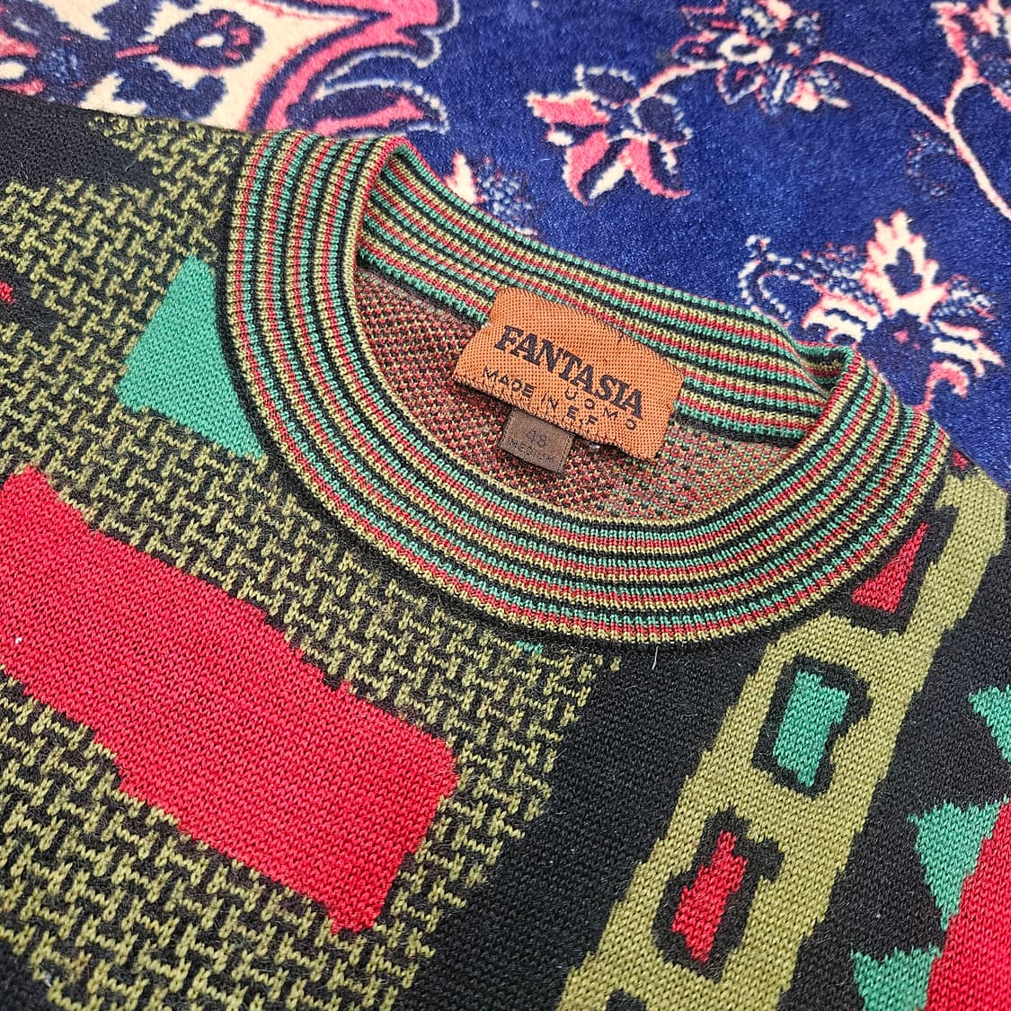 판타지아(Fantasia) in italy 빈티지 Wool 100% 니트 상품이미지6