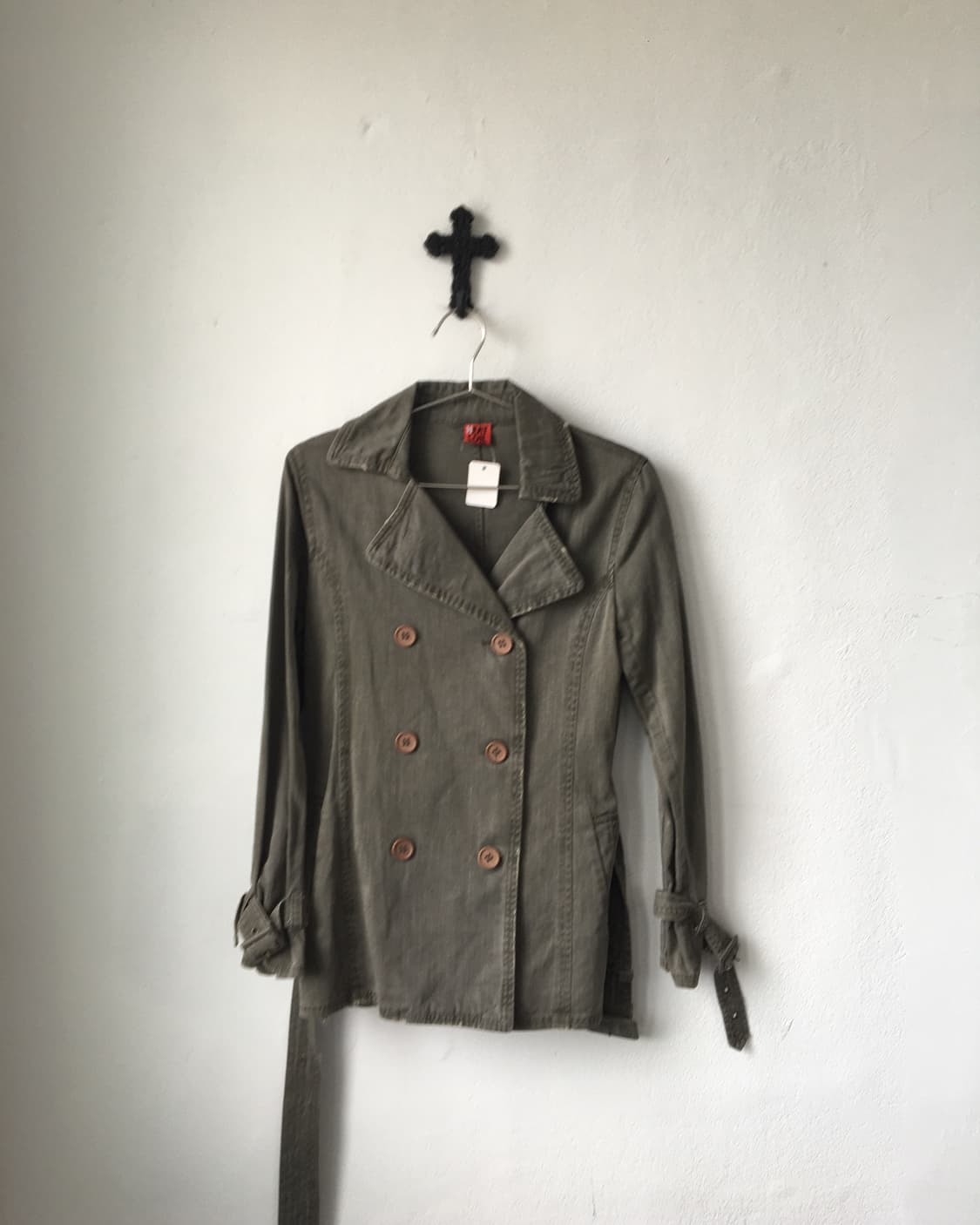 Belted double button jacket 상품이미지2