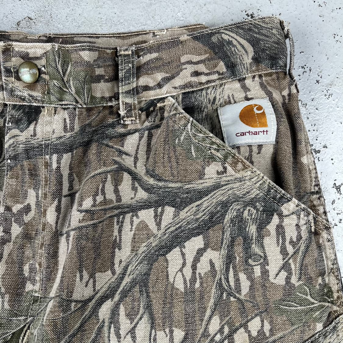 올드 칼하트 80s 모시 오크 카모 팬츠 WU245 상품이미지5