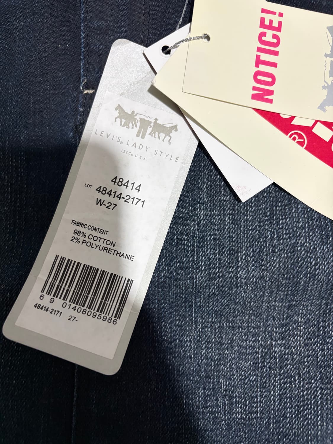 리바이스 00s 청자켓 셋업 새상품 상품이미지4