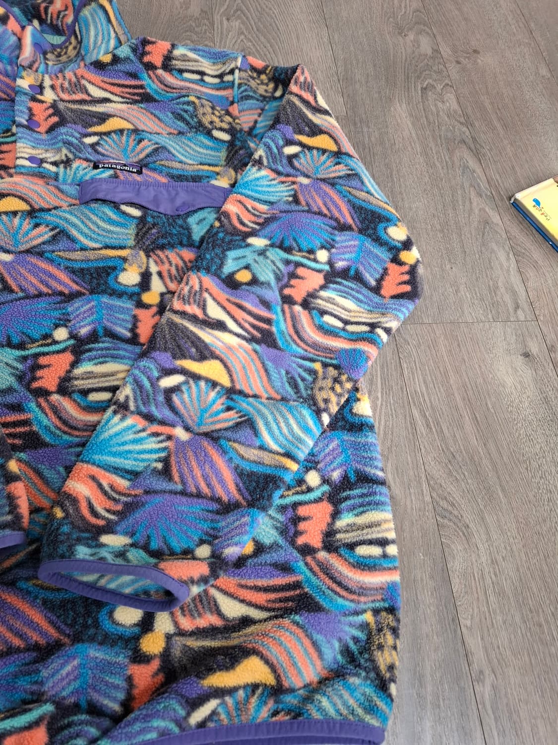 XL 파타고니아 신칠라 크레이지 패턴 플리스 풀오버 상품이미지2