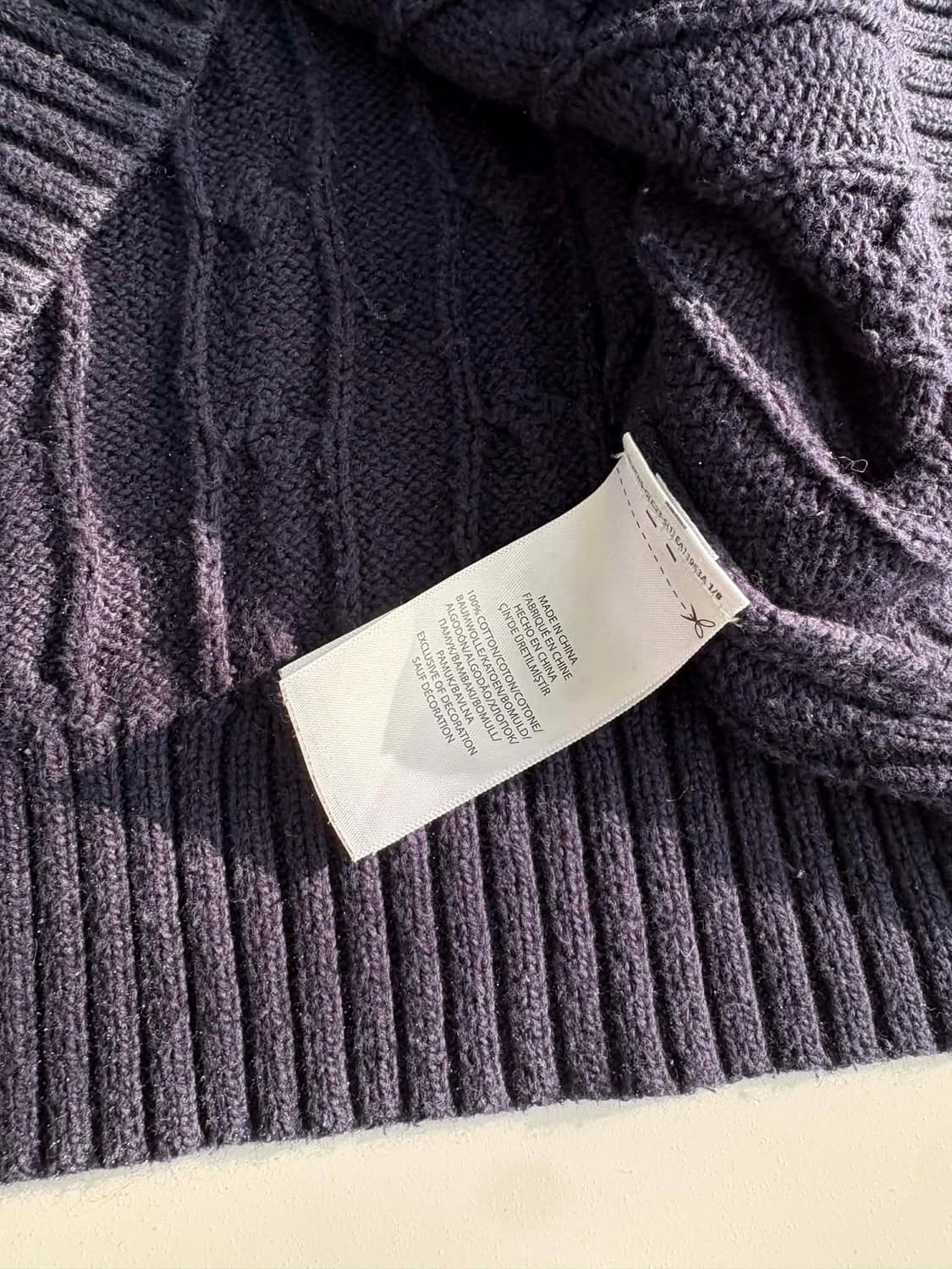 [XL] 폴로 랄프로렌 네이비 케이블 니트 스웨터 상품이미지4