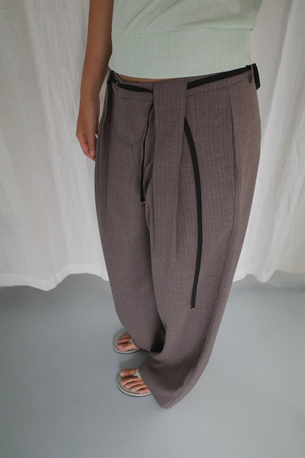 deiji studio belt loop pant L 상품이미지3