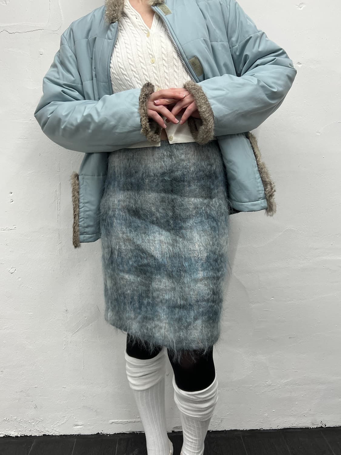 빈티지 모헤어 스커트 상품이미지7