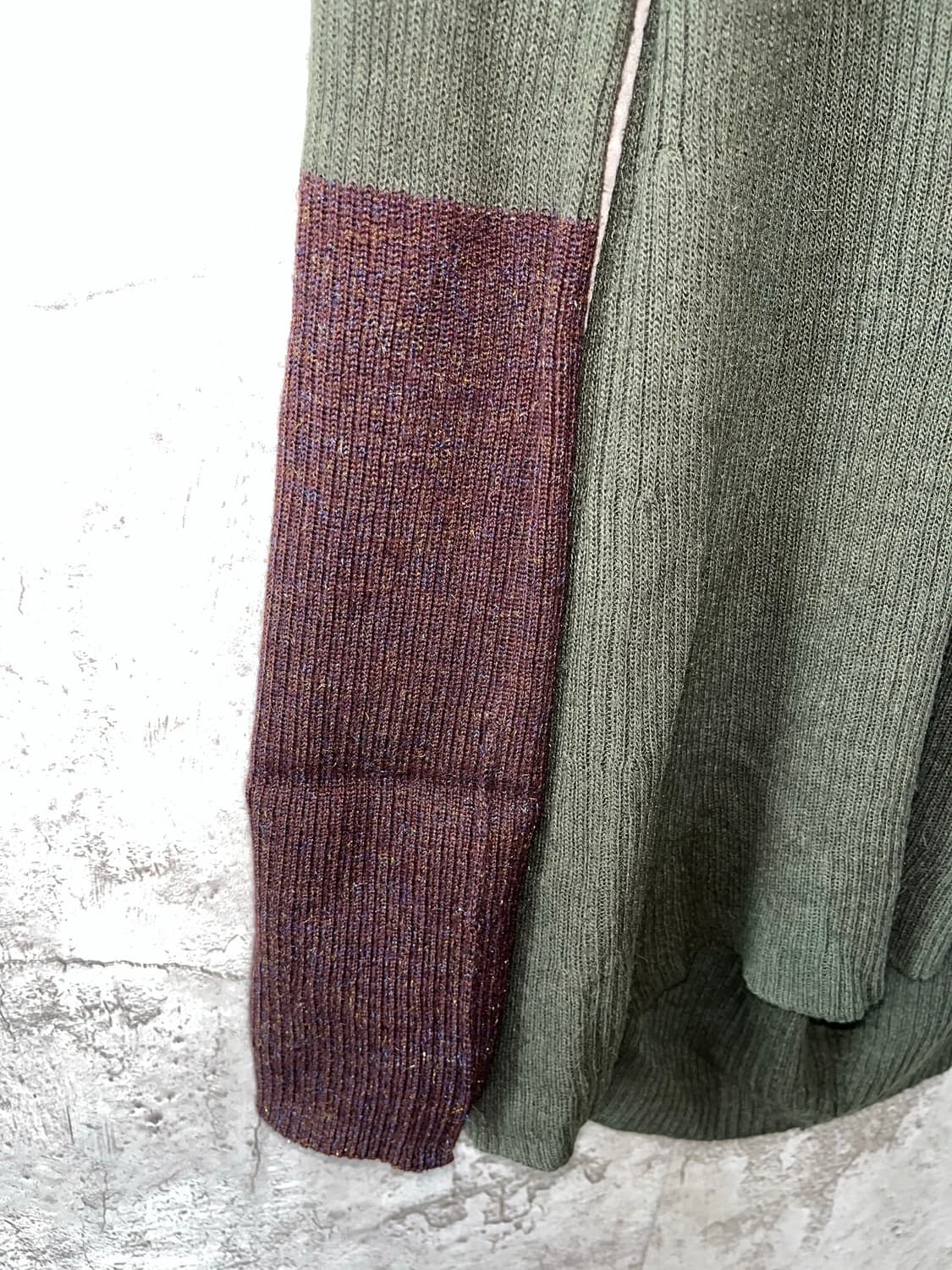 Y’s 요지야마모토 리브드 터틀넥 원피스 니트 상품이미지3