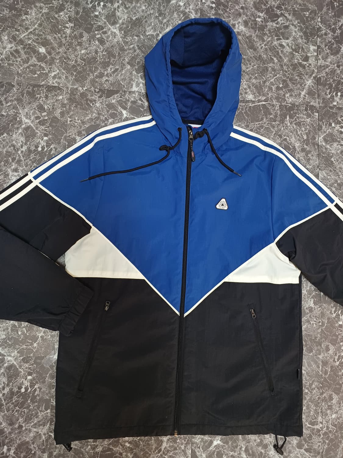 플루크(FLUKE) 배색 후드 바람막이 자켓 L  상품이미지2