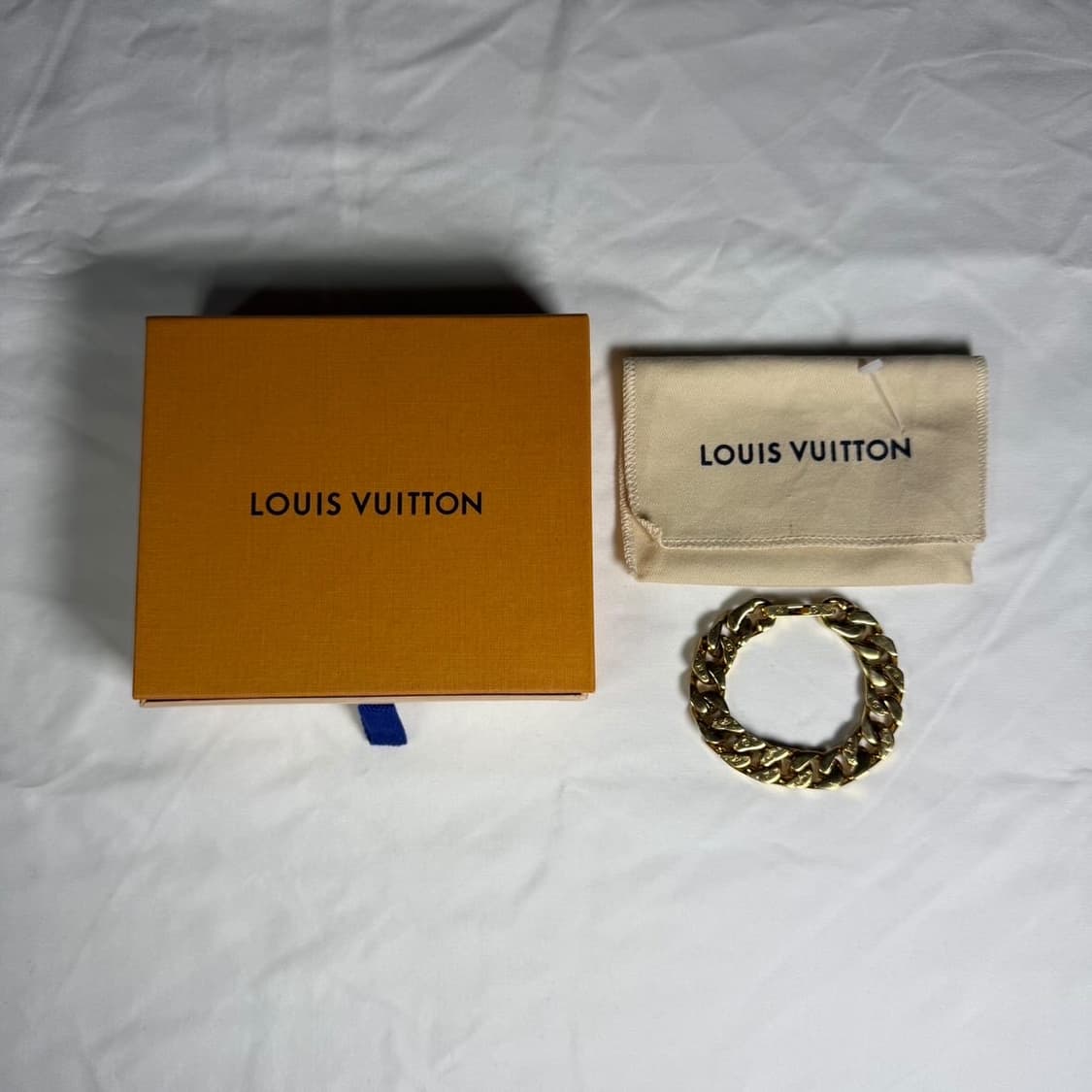 루이비통 체인 링크 브레이슬릿 골드 팔찌 M00305 상품이미지7