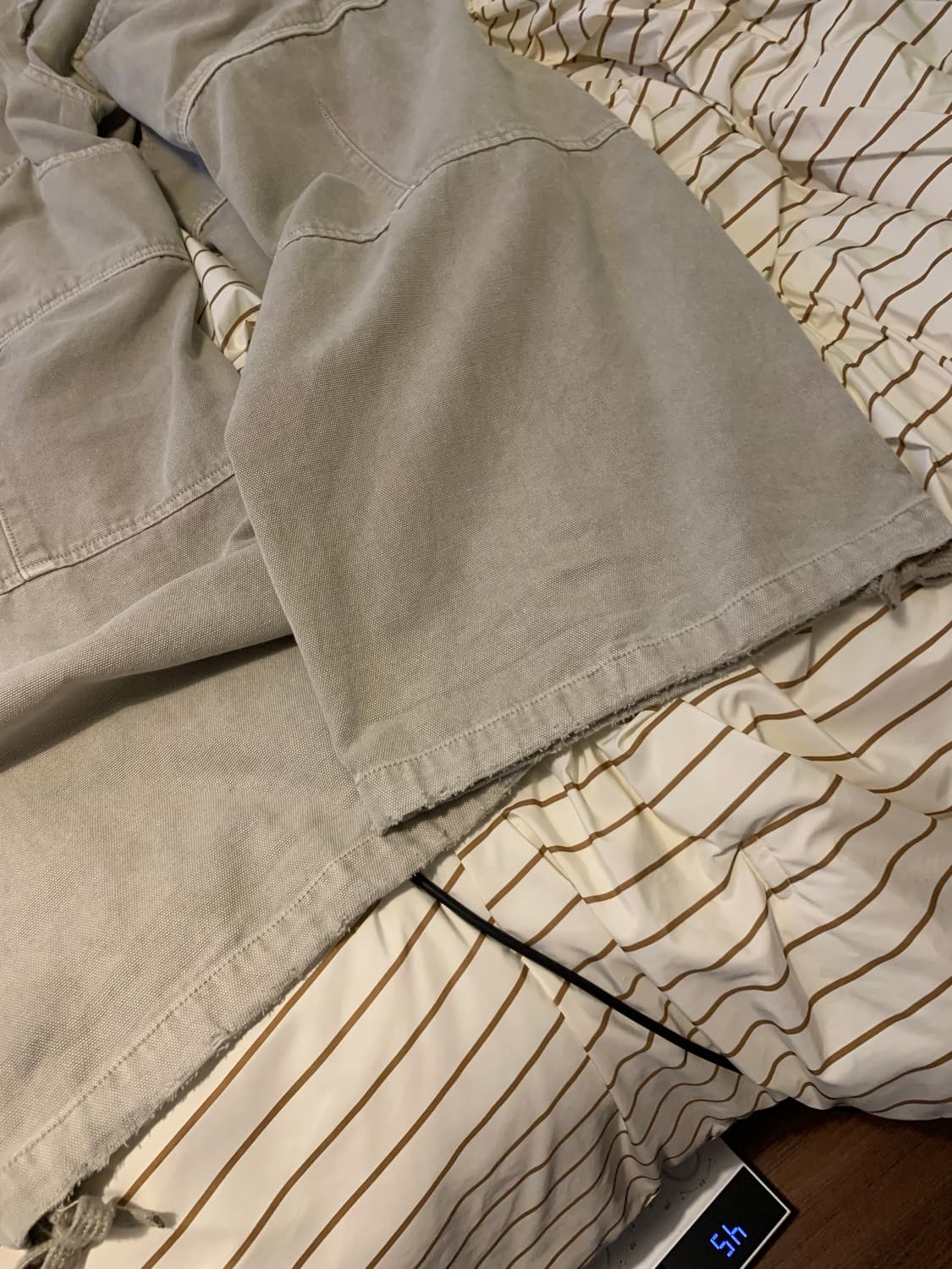 논노드 더블니 커버 팬츠 베이지 상품이미지3