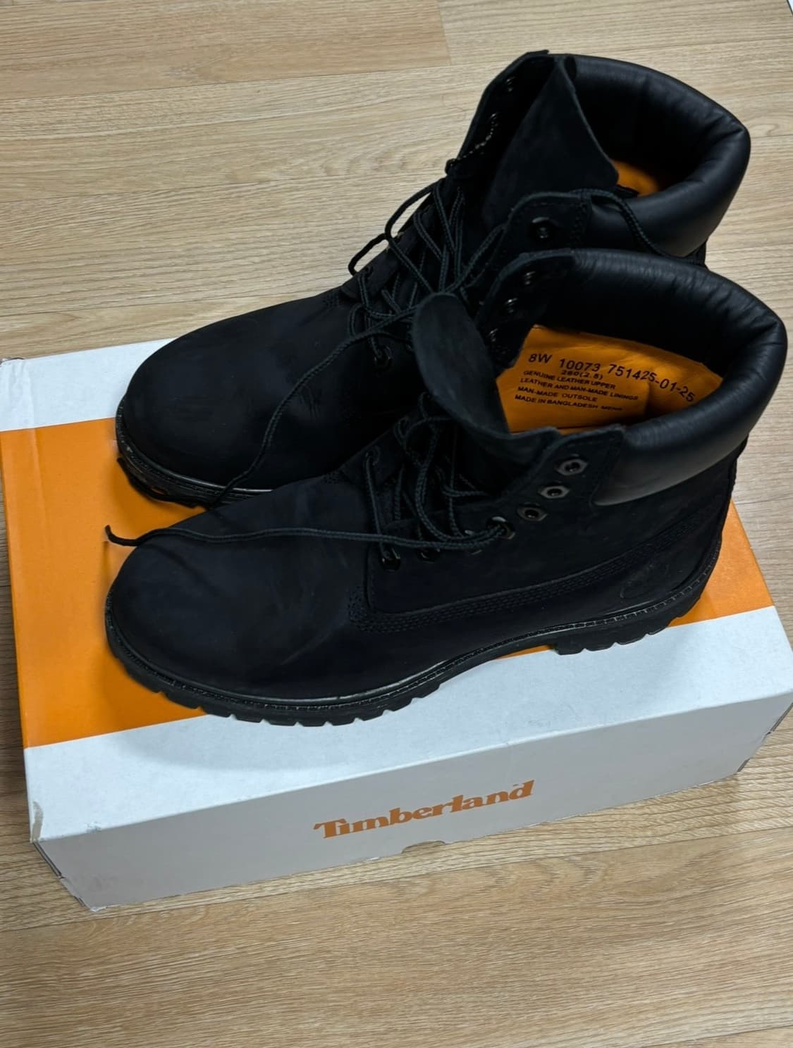 팀버랜드 프리미엄 6인치 블랙 260 상품이미지2