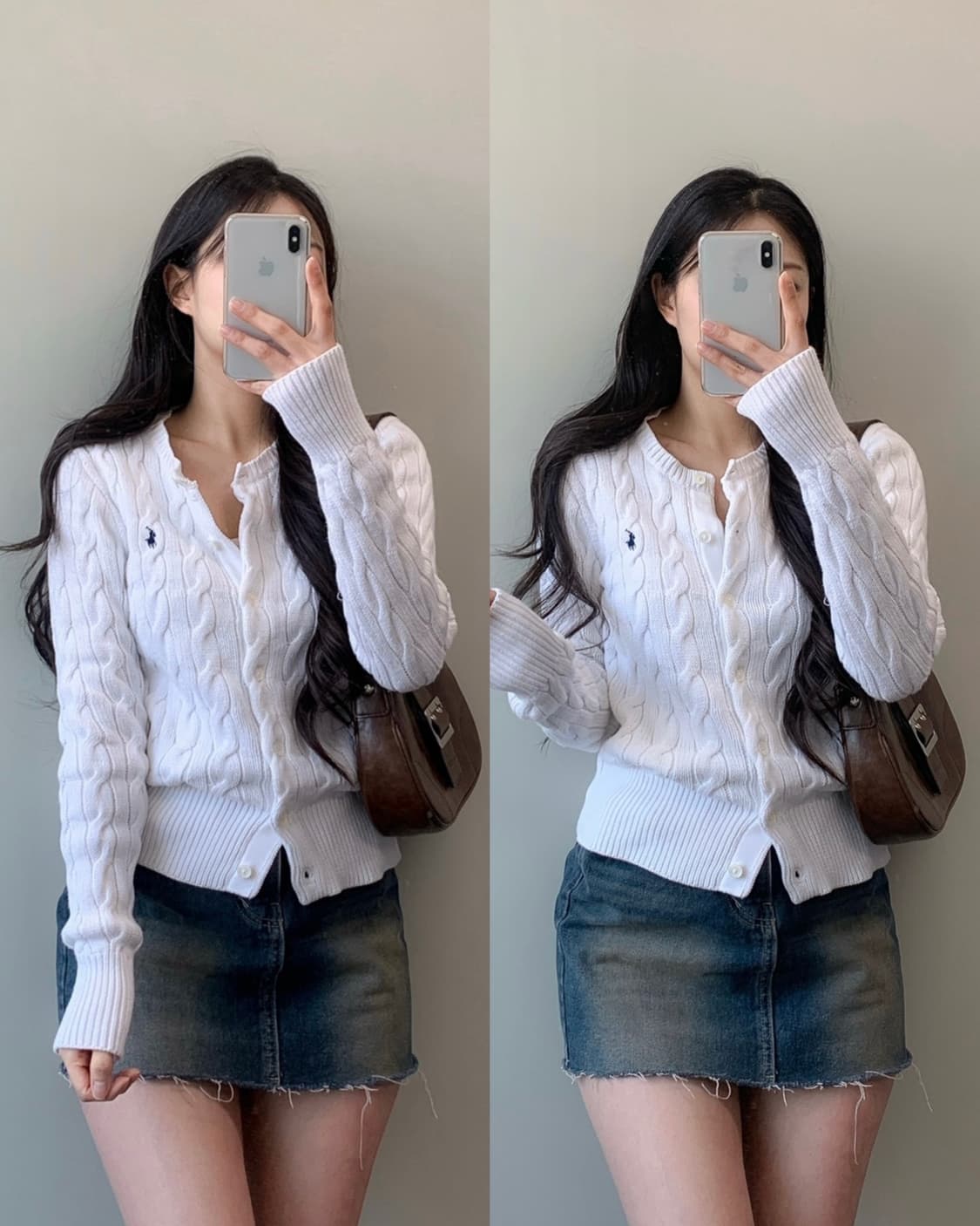 폴로 코튼 케이블 가디건 상품이미지1