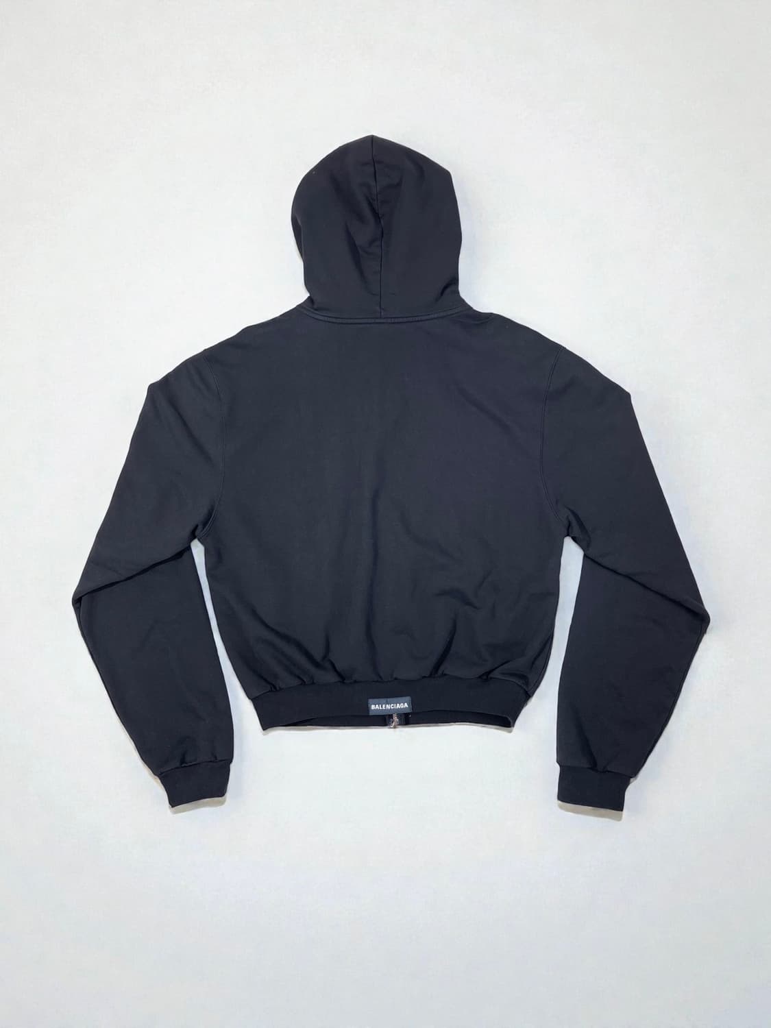 발렌시아가 탭 원아웃 후드 집업 블랙 L사이즈 상품이미지2