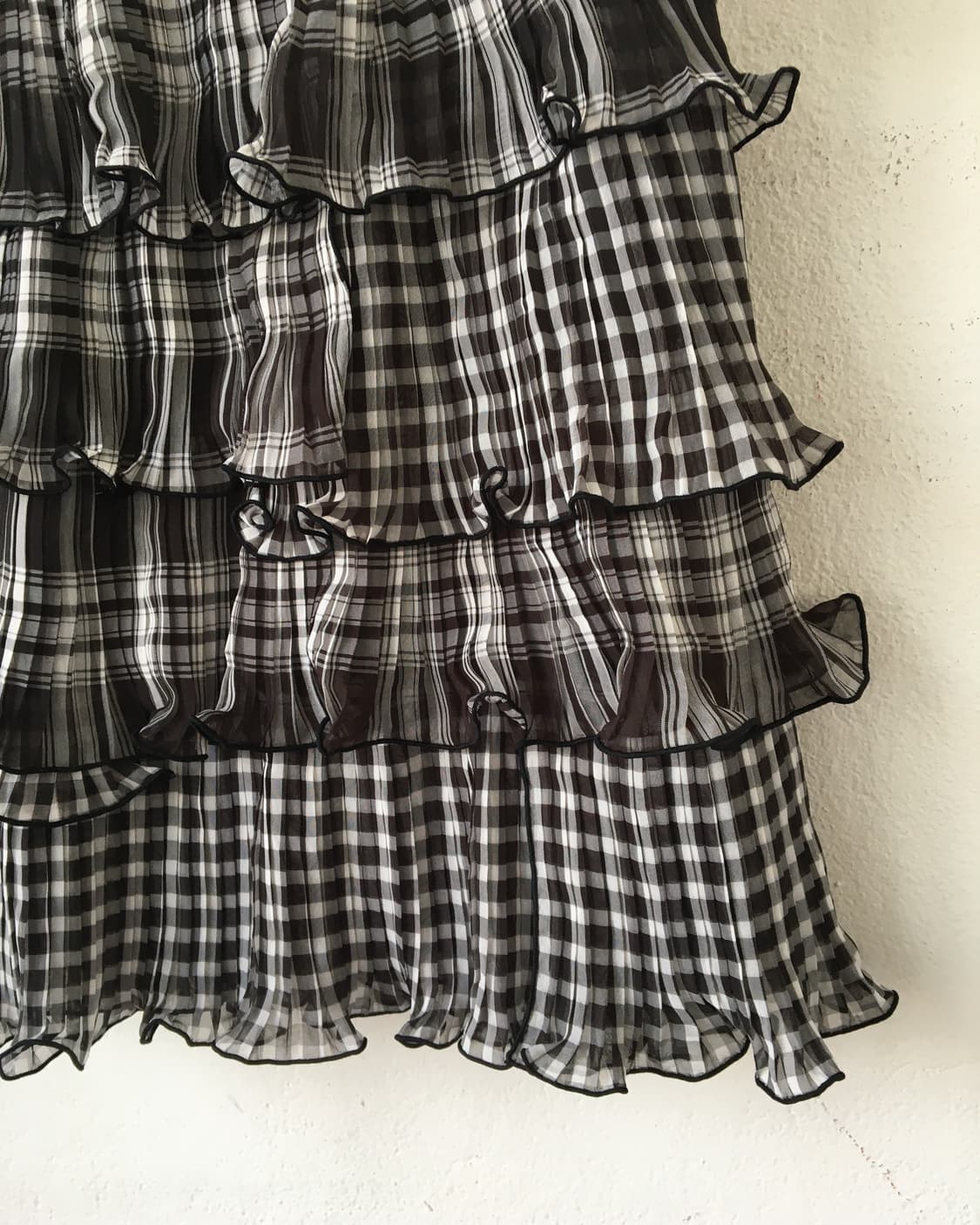 Check pattern layer skirt 상품이미지2