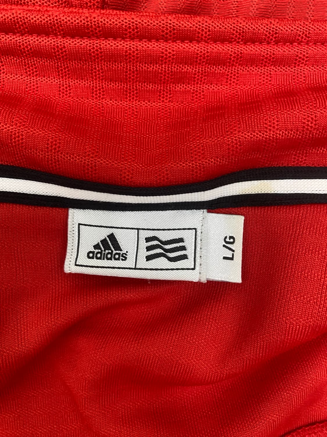 아디다스 레드 후드 집업 (M) 상품이미지6