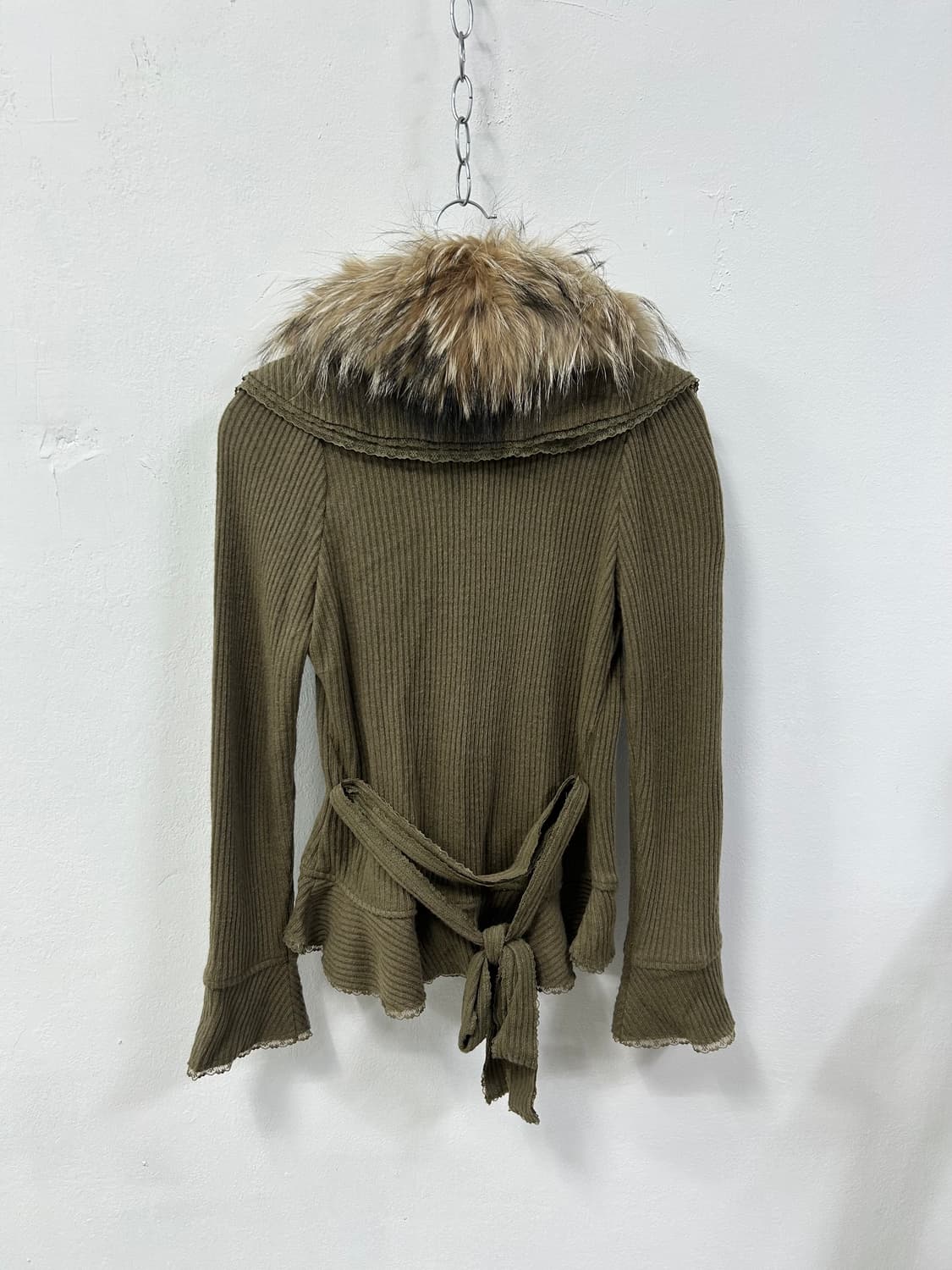 [GRAND TABLE] 그런지 에스닉 펑크 퍼 가디건 상품이미지5