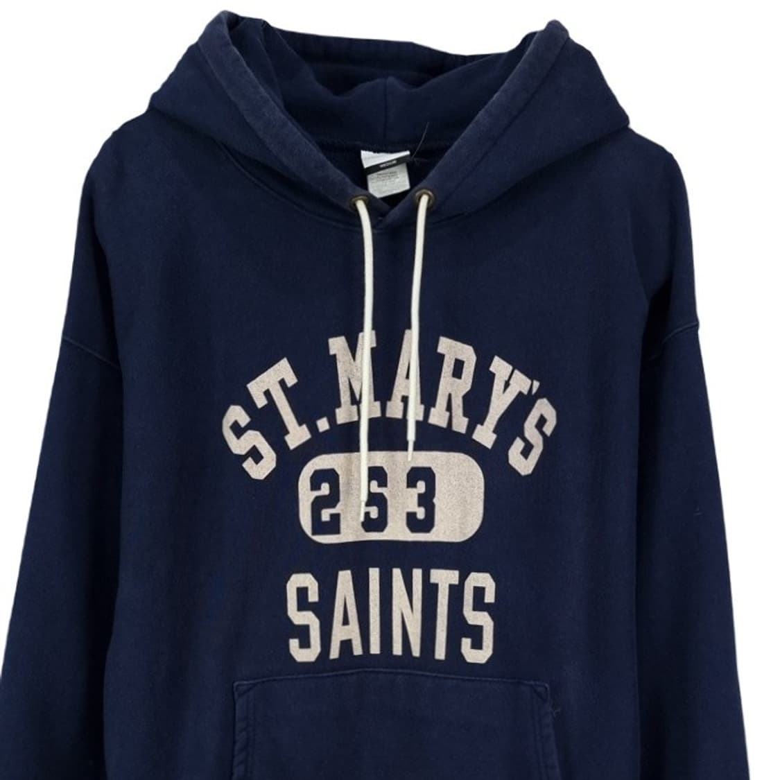 아웃스탠딩 그래픽 프린팅 오버핏 후드티 네이비 M16536 상품이미지4