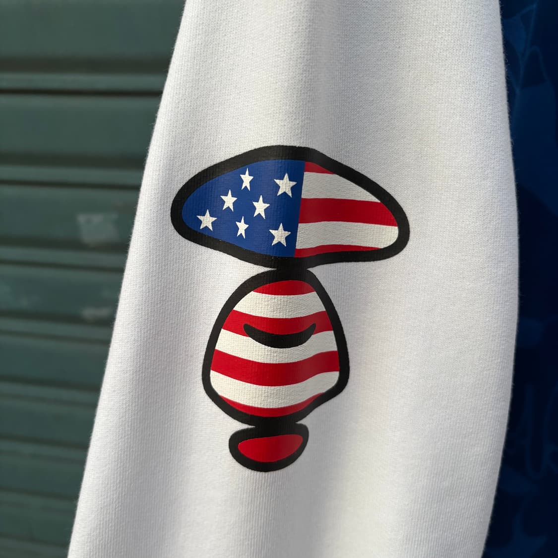 에이프 by 베이프 블루 스웻 바시티 자켓 상품이미지5