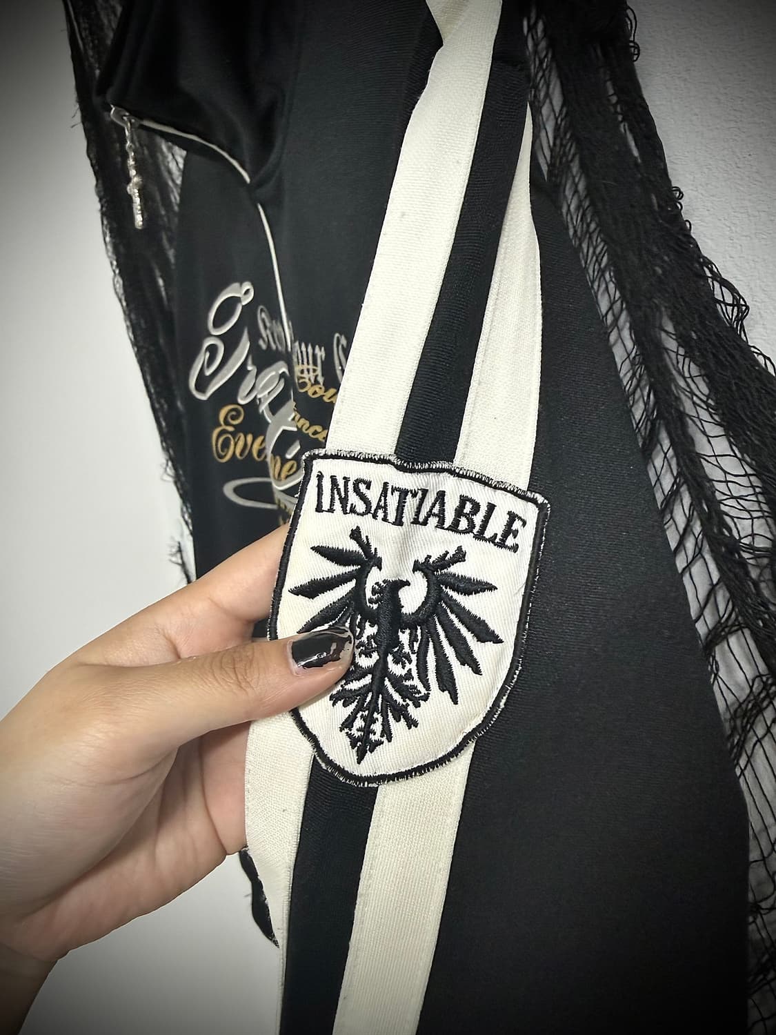 00s printing cross zipper jersey 상품이미지3