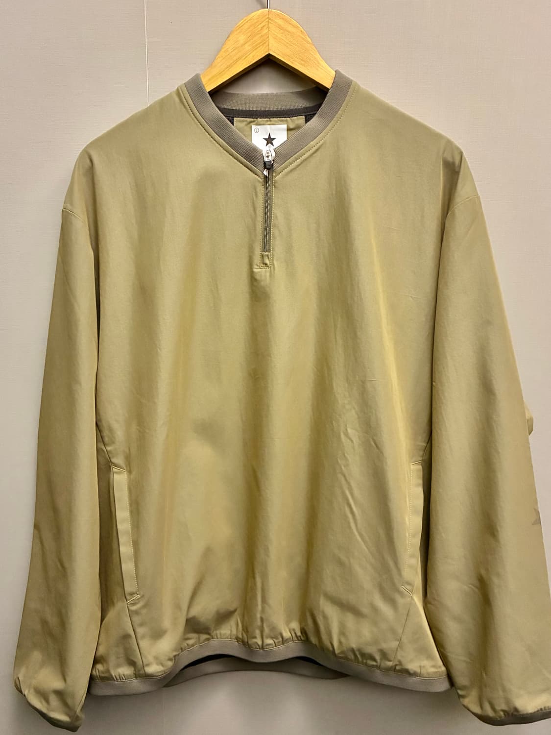 (L/102)JPN 컨버스 도쿄 코튼 폴리 풀오버 하프집업 아노락자켓 상품이미지1