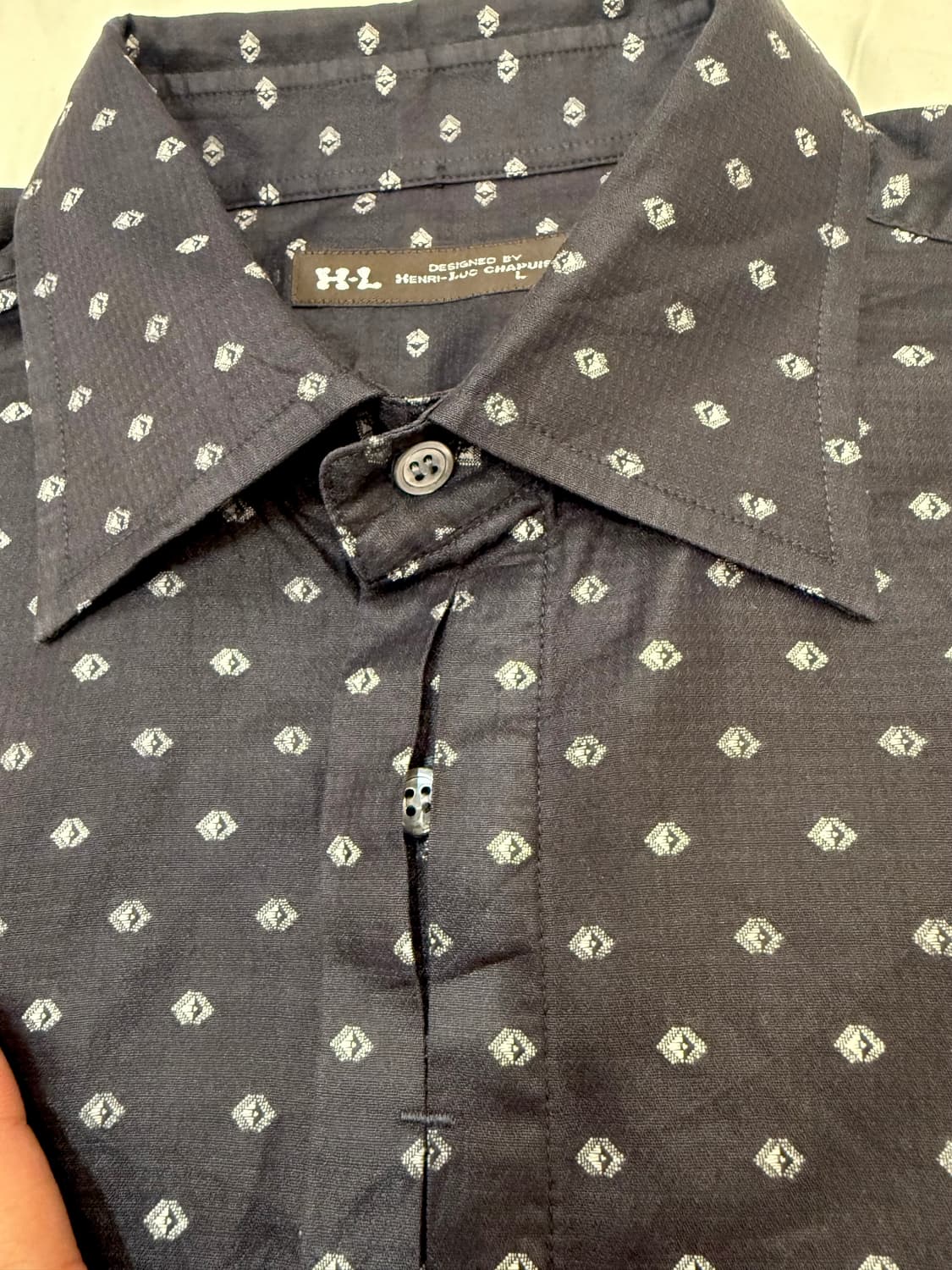 블랙 패턴 셔츠 상품이미지2