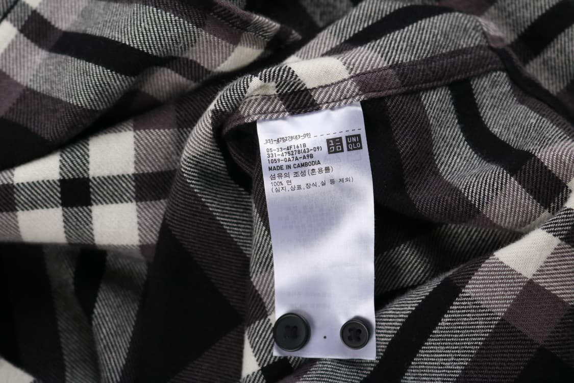 [L] 유니클로 x JW 앤더슨 플란넬 셔츠 상품이미지4