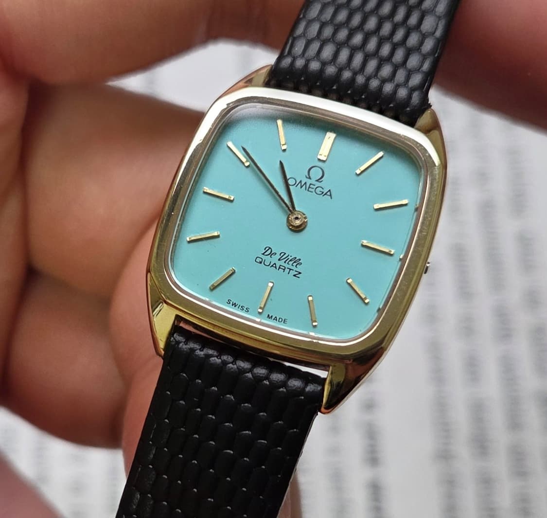 빈티지 오메가 드빌 사각 탱크 민트 쿼츠 여성용 상품이미지3