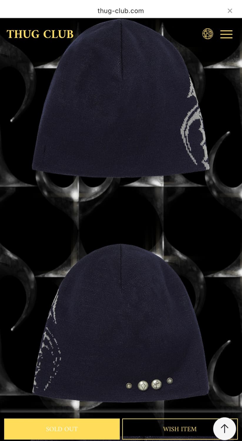 떠그클럽 아이언 스피어 핀 비니 네이비 상품이미지1