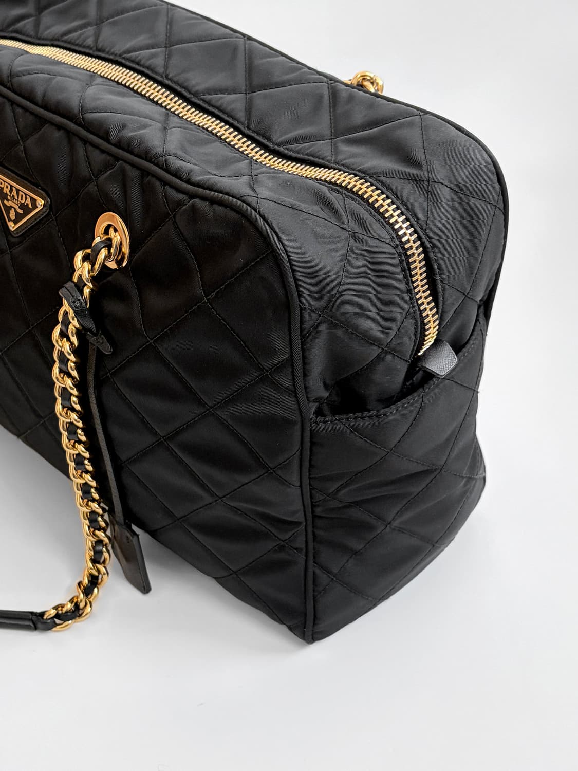 프라다 포코노 퀄팅 체인 숄더백 판매합니다. 상품이미지5