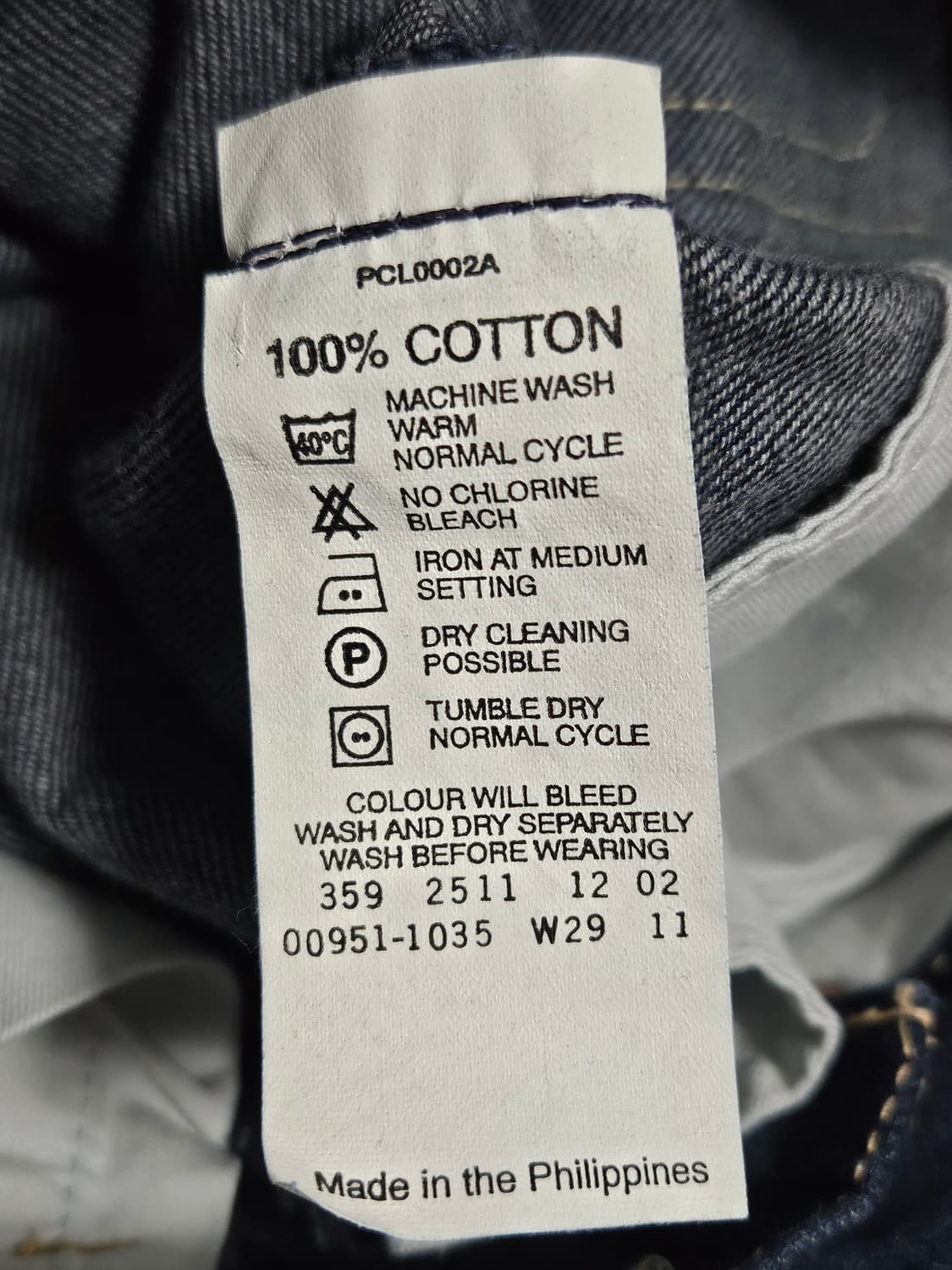 리바이스 생지 데님 진청 롱 스커트 M 상품이미지6