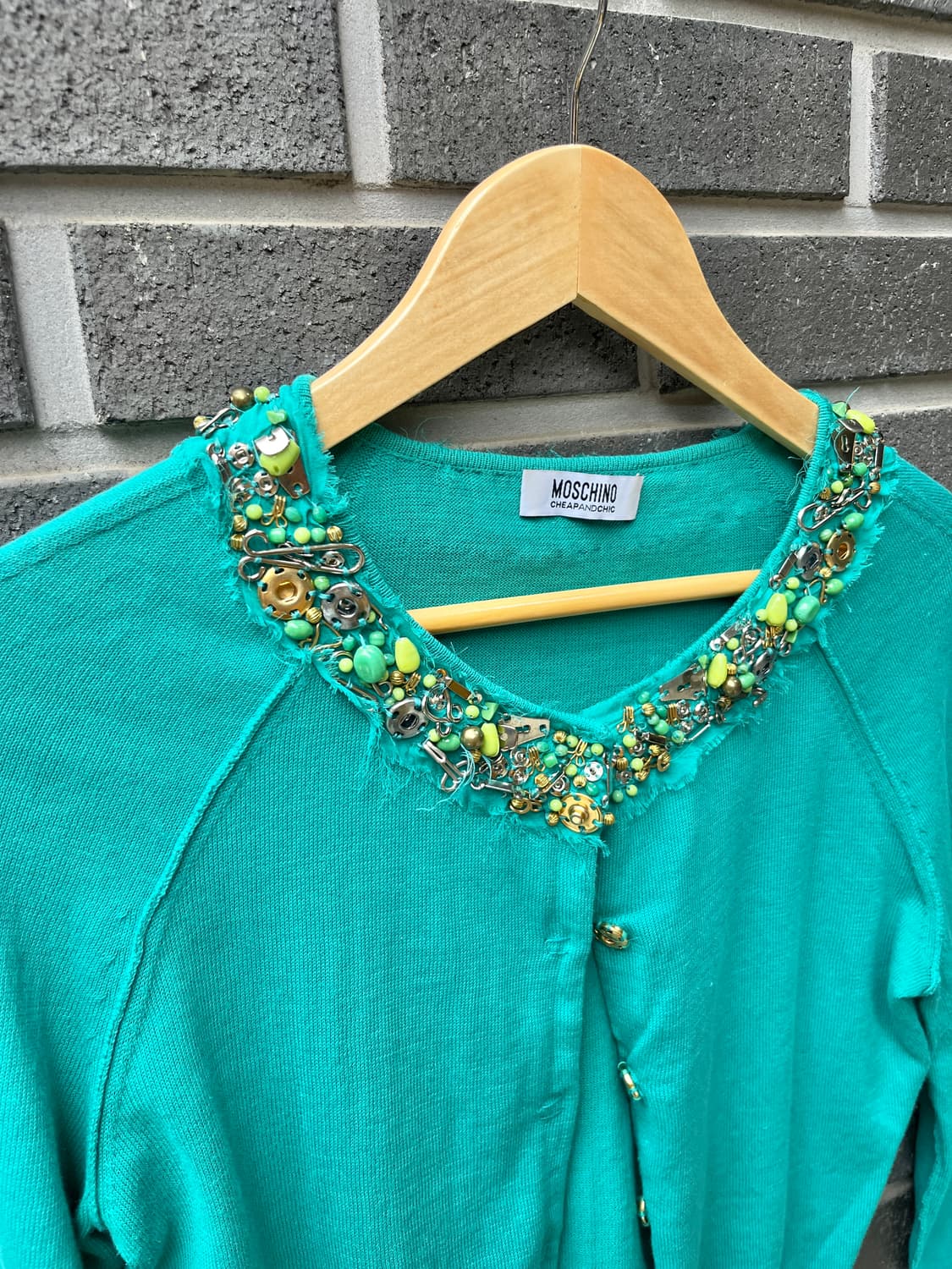 Moschino 모스키노 비디드 칼라 가디건 상품이미지3