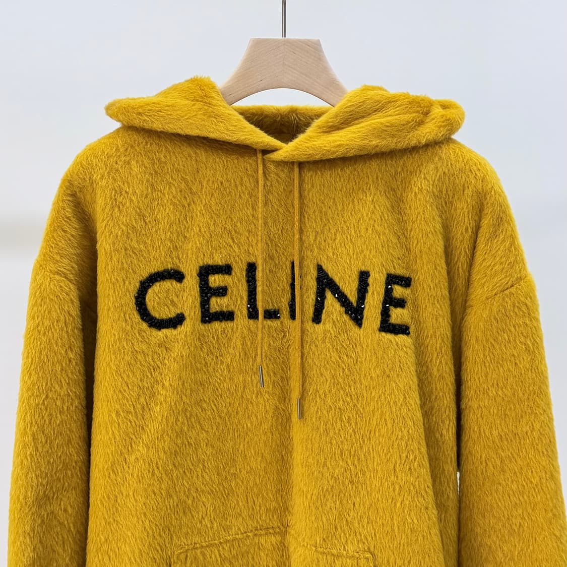 [S+급/L] 셀린느 글리터 로고 알파카 울 후드티 상품이미지2