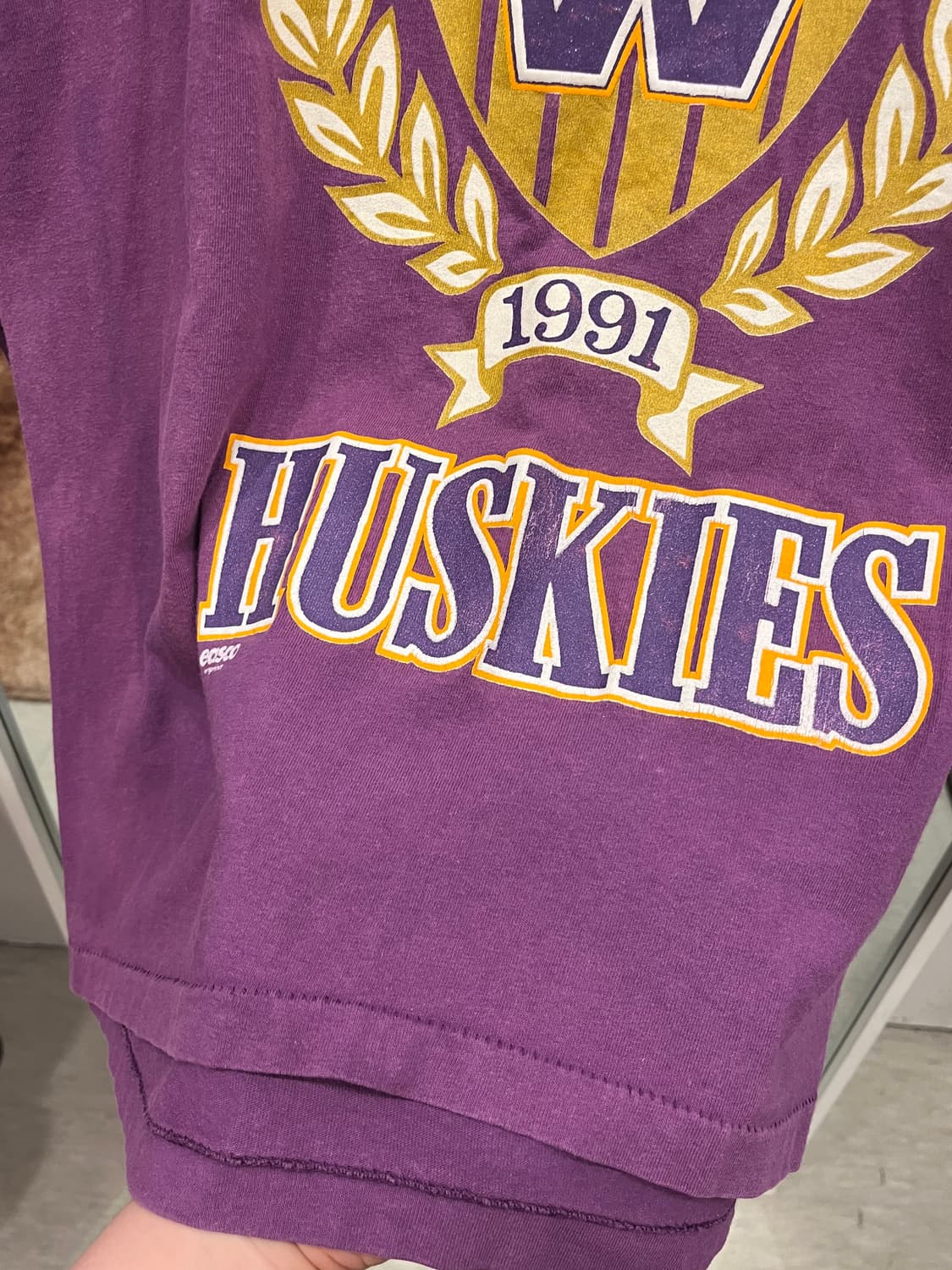 Hypercolor 빈티지 HUSKIES 롱슬리브 (made USA) 상품이미지9