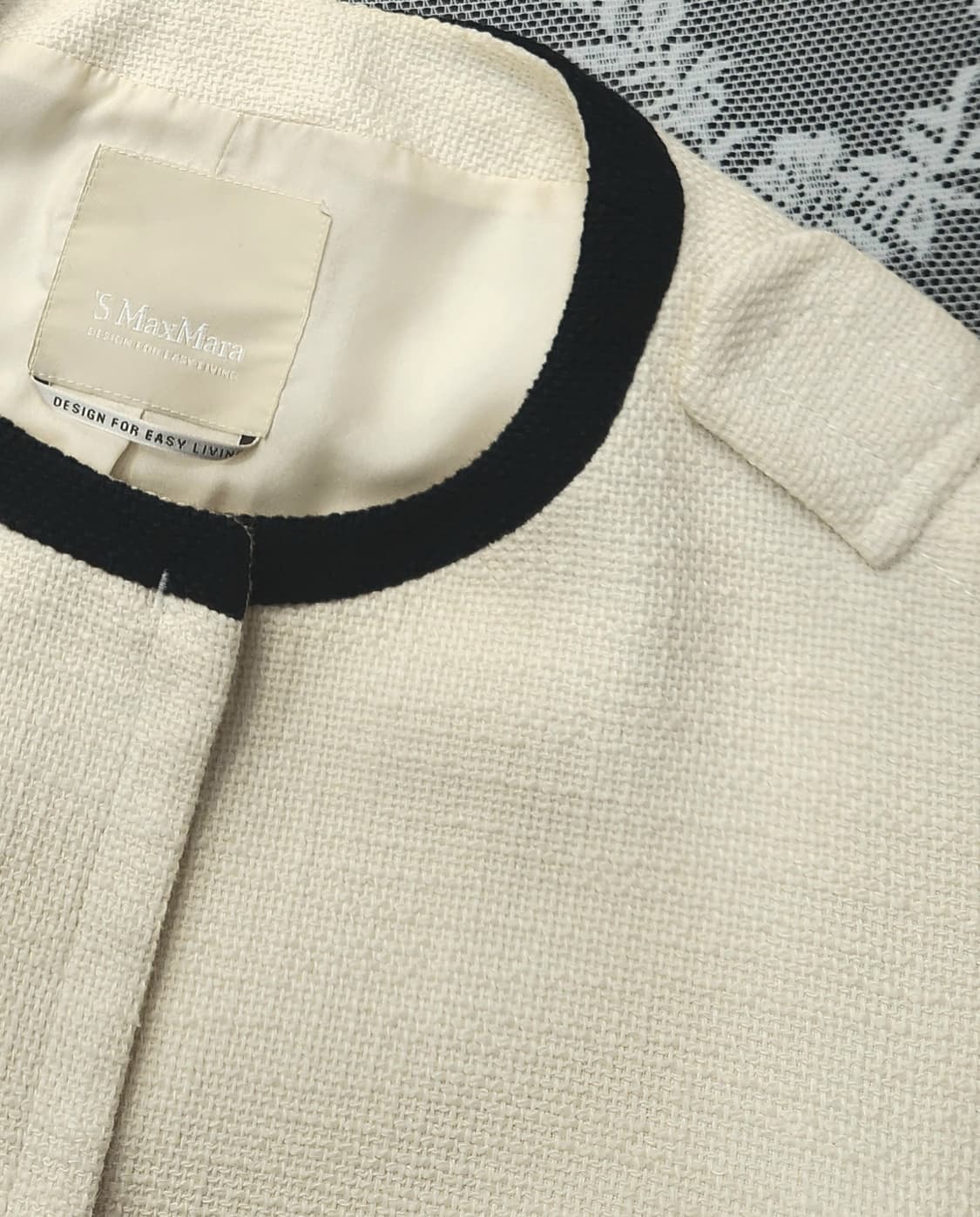 막스마라 아이보리 여성 트위드 코트 상품이미지8