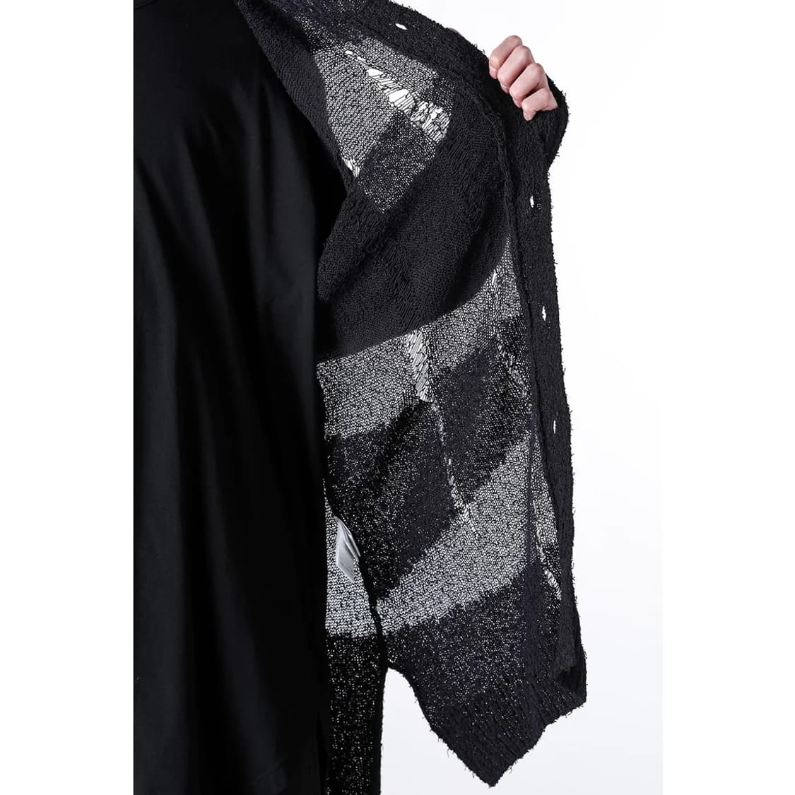 요지야마모토 뿌르옴므 25SS 스티치드 가디건 3사이즈 상품이미지6