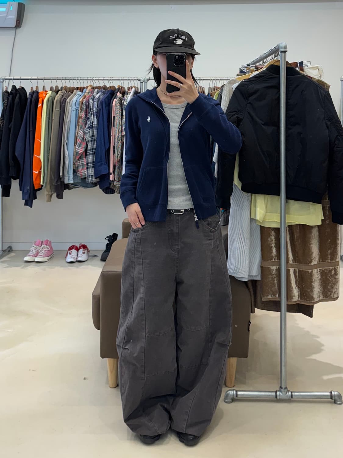 폴로 랄프로렌 우먼 후드집업 네이비  상품이미지5