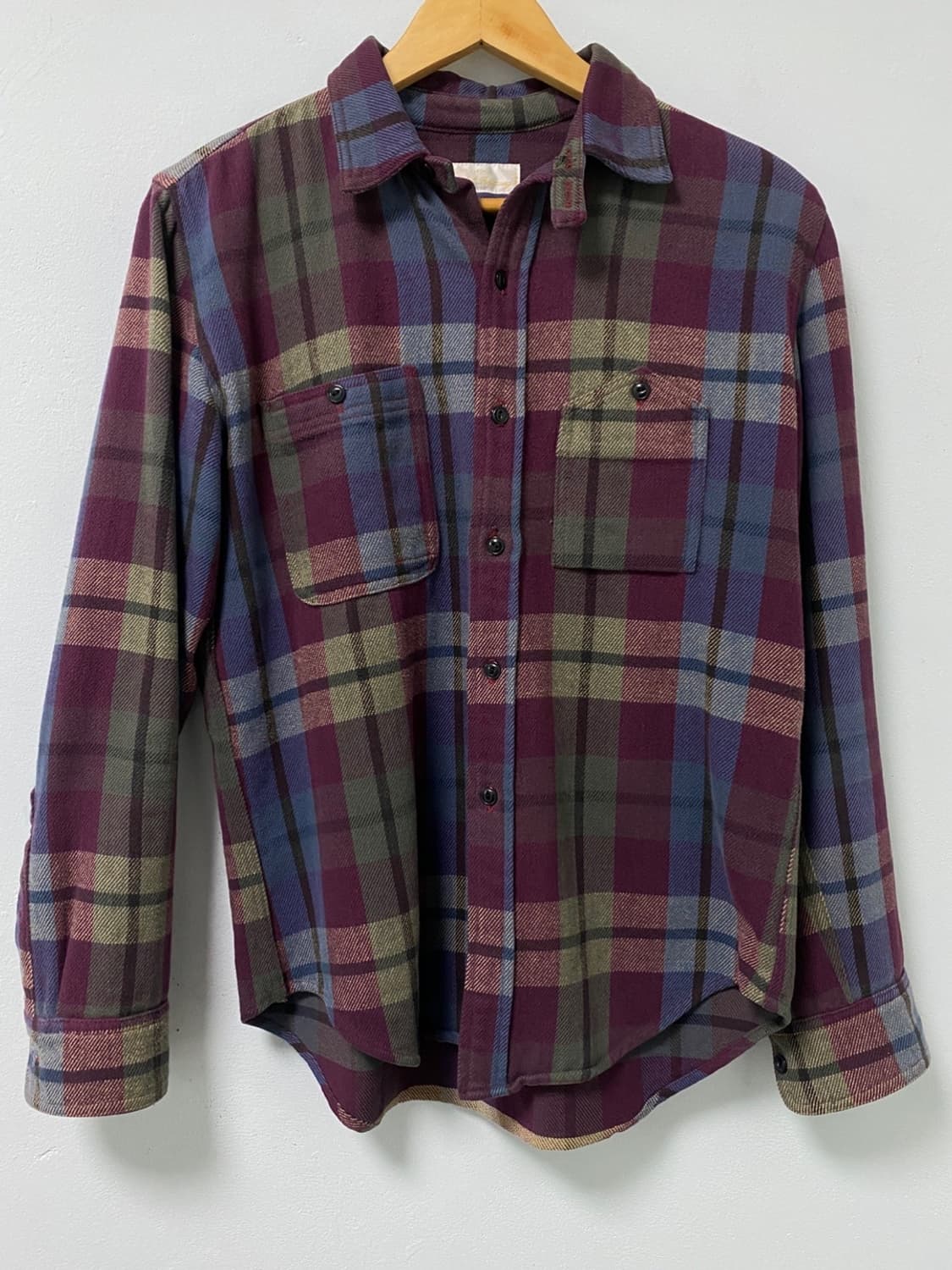 유나이티드애로우 GLR / Made in USA 플란넬 워크 셔츠 / M 상품이미지1