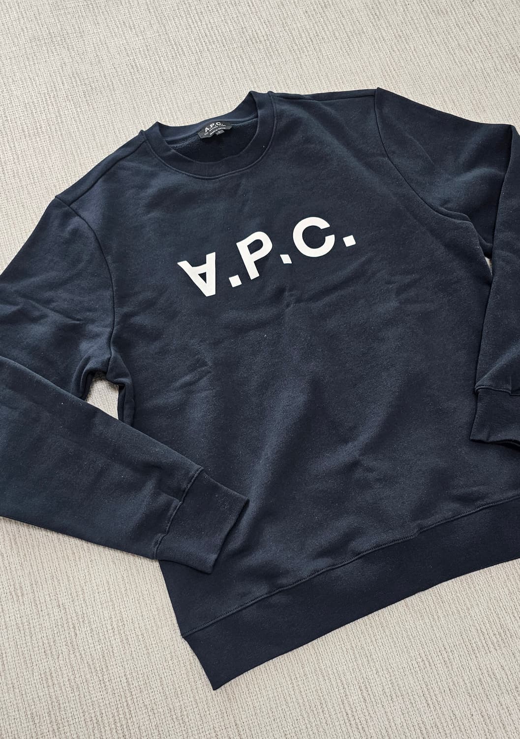 아페쎄 곤색 맨투맨 L (텍제거만한 새상품) 상품이미지3