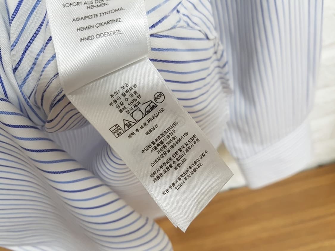 폴로 스트라이프 셔츠 남성95 (M 남방) 미착용 상품이미지4