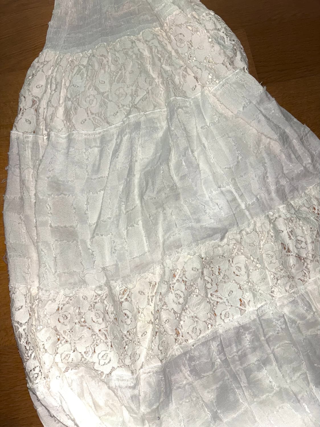 빈티지 모리 레이스 화이트 원피스 모리룩 상품이미지1